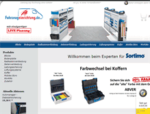 Tablet Screenshot of fahrzeugeinrichtung.de